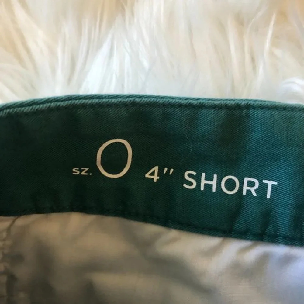 Loft Green 100% Cotton Shorts 0 - Picture 5 of 6